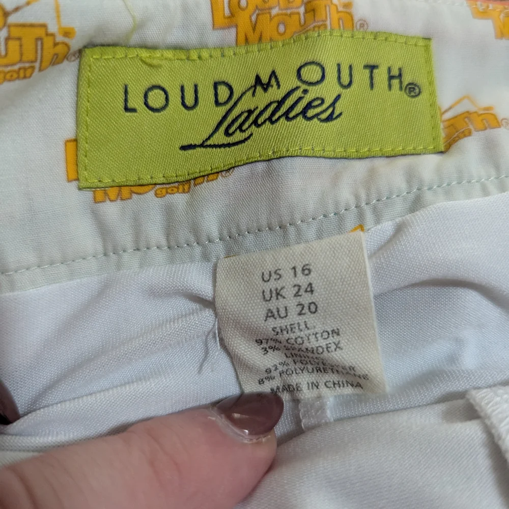Loudmouth Ladies Skort with Orange Accents - Picture 3 of 6